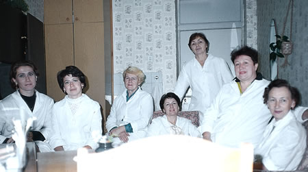 Ärzte der Universitätsklinik in Minsk